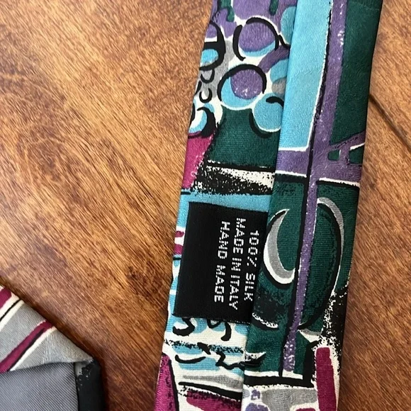 NWT Stefano Milano Silk Henry Matisse Pictures Tie Made in Italy